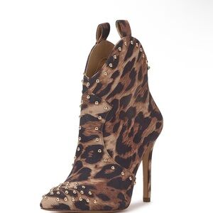 Jessica Simpson Leopard Ankle Boots